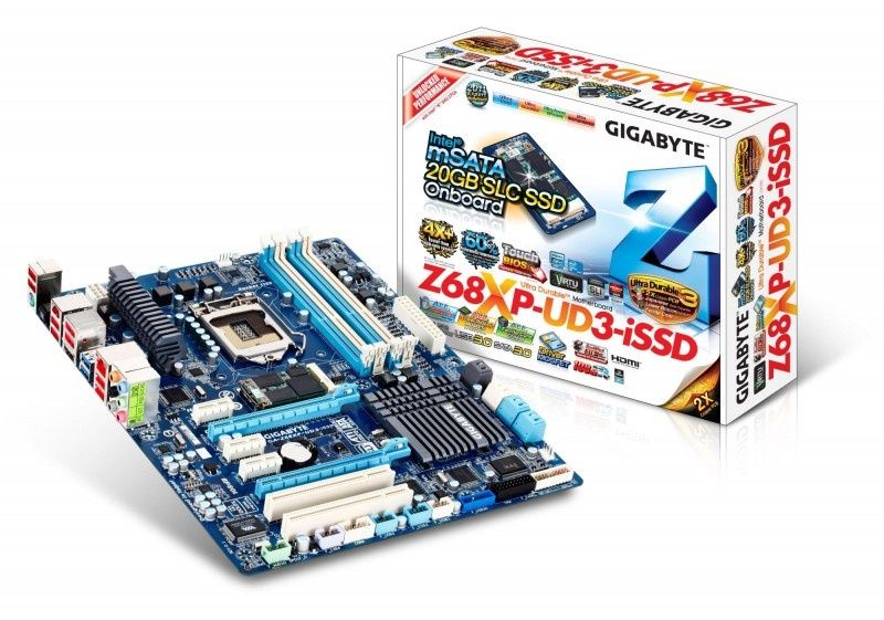 GIGABYTE dołącza do płyt głównych GA-Z68XP-UD3-iSS dysk IntelR SSD 311 o pojemności 20 GB