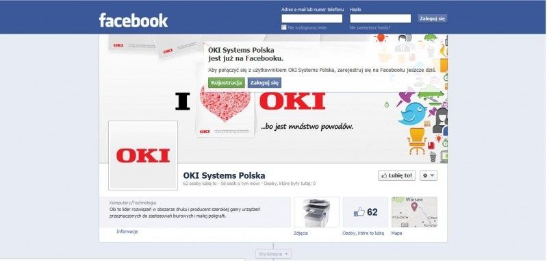 Oki Polska na Facebooku