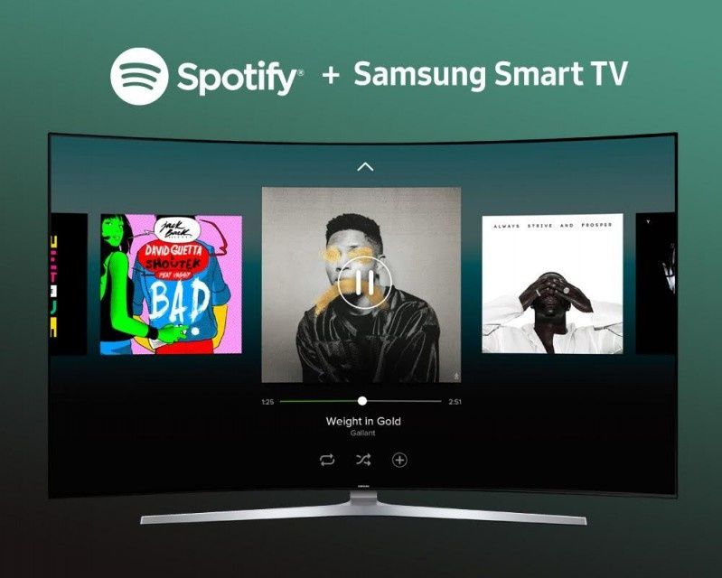 Spotify z nową aplikacją na telewizory Samsung Smart TV