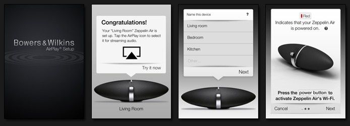 Aplikacja B&W AirPlay Setup w AppStore