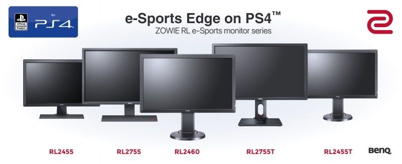 ZOWIE RL - e-Sportowe monitory licencjonowane  przez Sony do gry na PlayStation 4