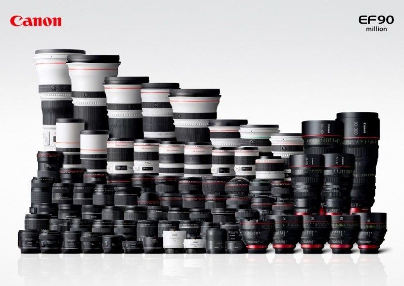 Canon świętuje wyprodukowanie  90 mln obiektywów EF
