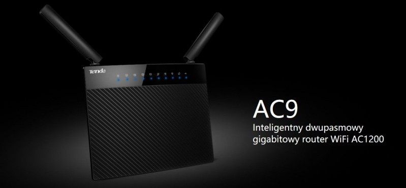 Tenda AC9 - dwupasmowy, gigabitowy  router