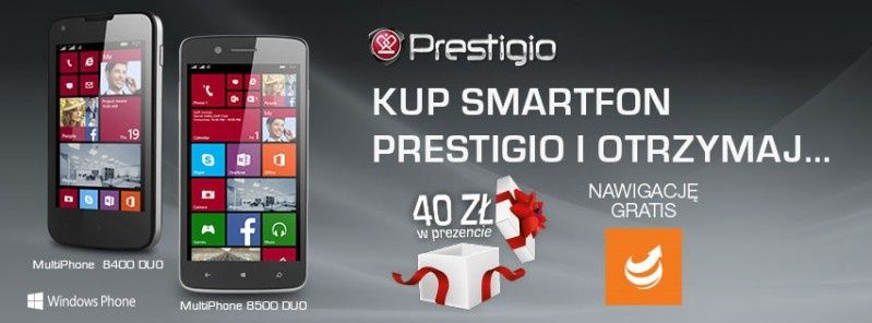 Promocja na Windows Phone’y - Prestigio cash back