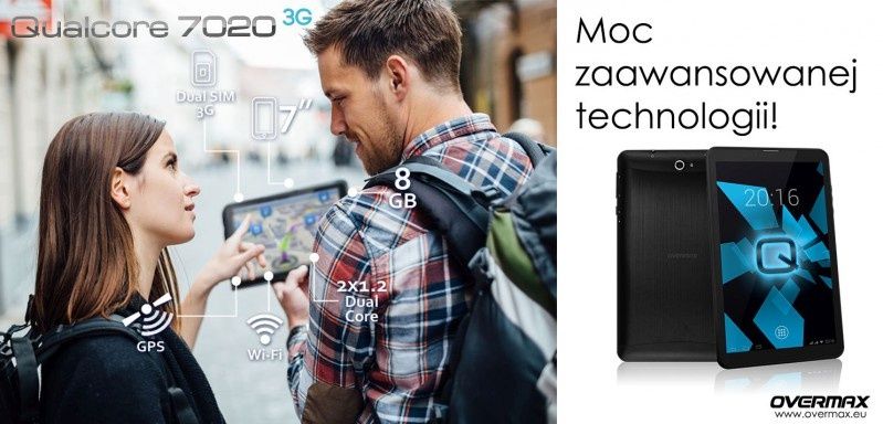Nowy tablet Qualcore 7020 3G od Overmax