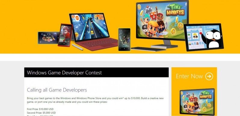 Windows Game Developer Contest - zaprojektuj grę i wygraj 10 000 USD