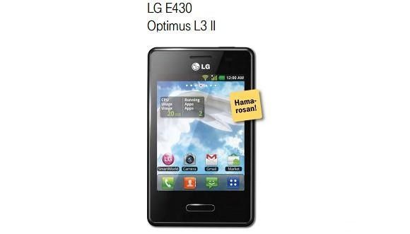 LG Optimus L3 II, II L5, L7 II - wyciekły dane przed premierą