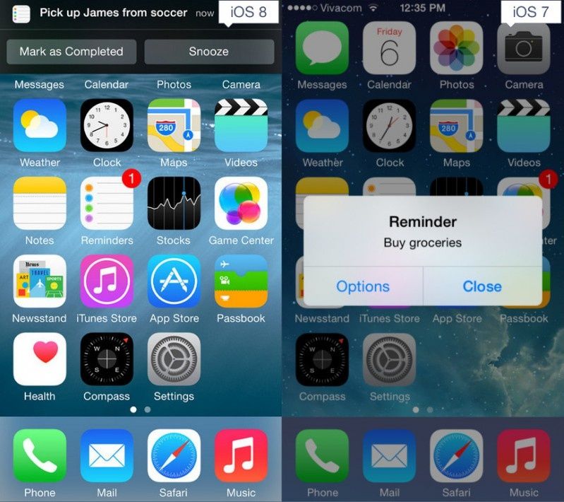 iOS 8 a iOS 7 - co nowego?