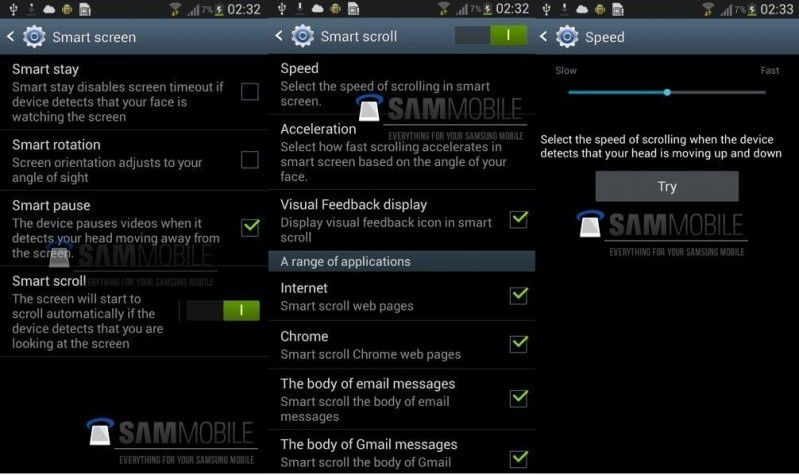 Inteligentne funkcje w Galaxy S4 - Smart Scroll i Smart Pause 