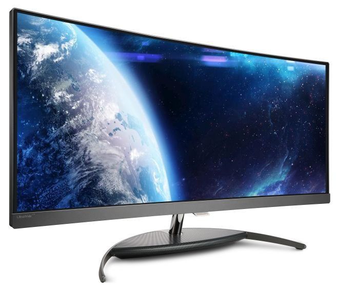 Zakrzywiony monitor PHILIPS o rozdzielczości UltraWide Quad HD z matrycą AH-IPS