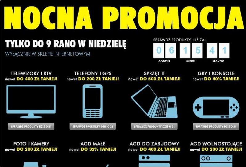 Nocna Promocja w Euro.com.pl - dziś po 21.00