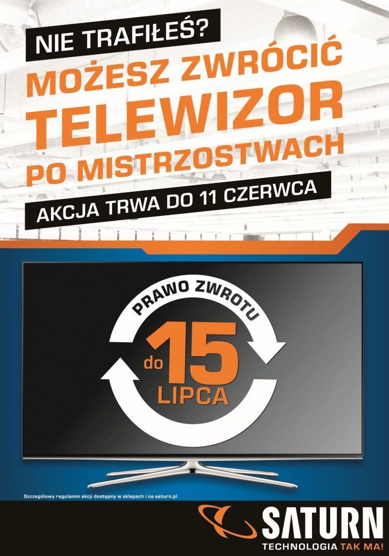 Nie trafiłeś? Możesz zwrócić telewizor po mistrzostwach