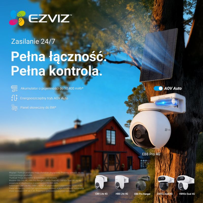 EZVIZ wprowadza nową generację kamer: niezawodna ochrona od domu po dziką naturę