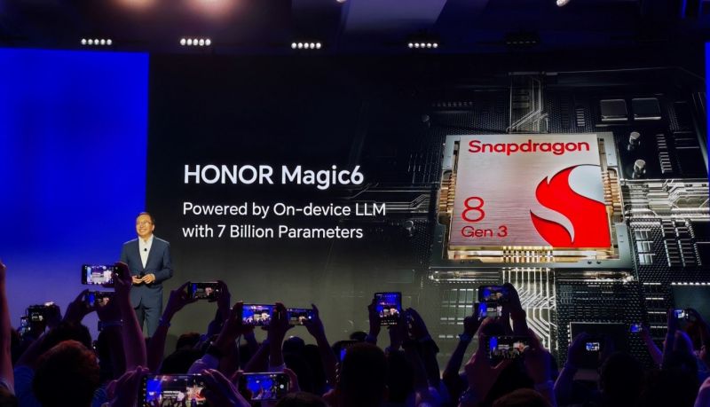 HONOR Magic6 będzie posiadał algorytm LLM w smartfonie wspierany przez procesor Snapdragon 8 Gen 3
