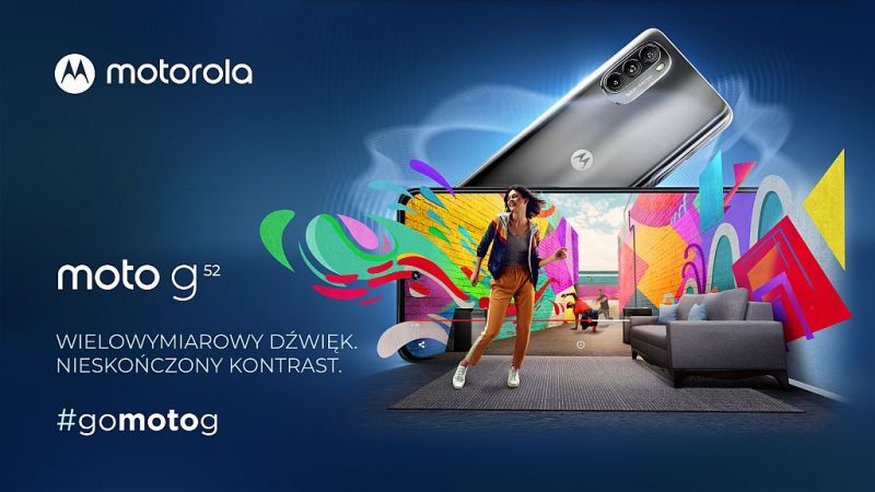 Motorola prezentuje nową moto g52 dla fanów cyfrowej rozrywki