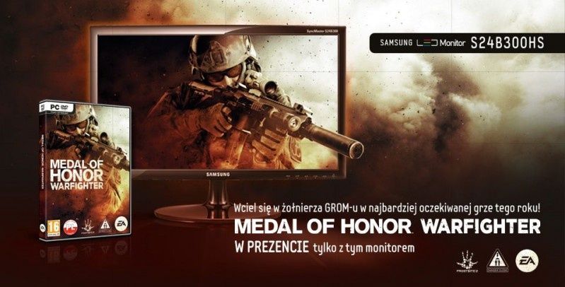 Kup monitor LED Samsung S24B300HS, gra ''Medal of Honor Warfighter''  w prezencie