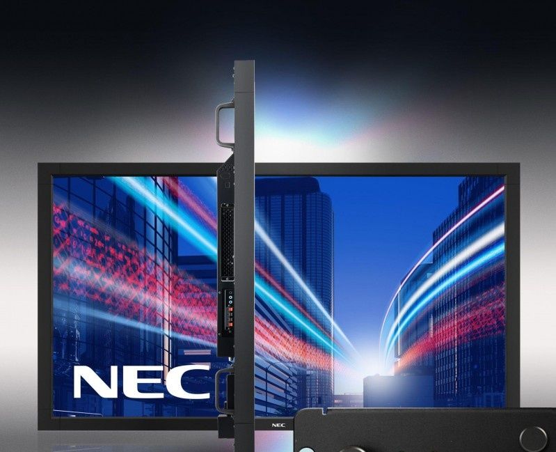 NEC - podświetlenie LED i nowe funkcje w monitorach wielkoformatowych z serii MultiSync V