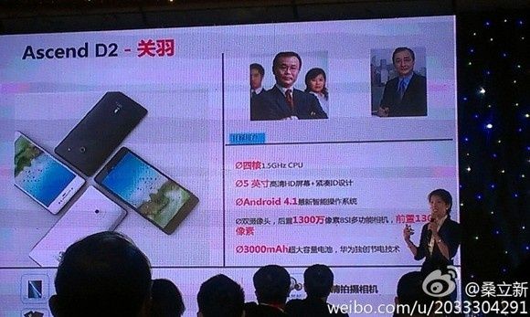 Huawei Ascend D2 - prezentacja w Chinach