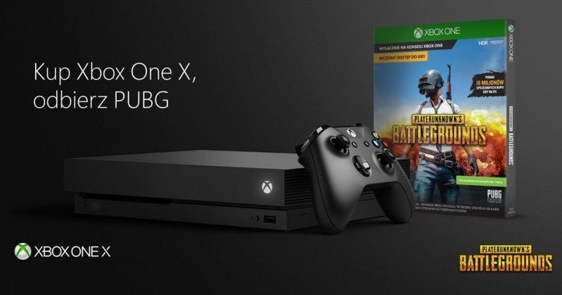 Kup konsolę Xbox One X, odbierz PlayerUnknown's Battlegrounds