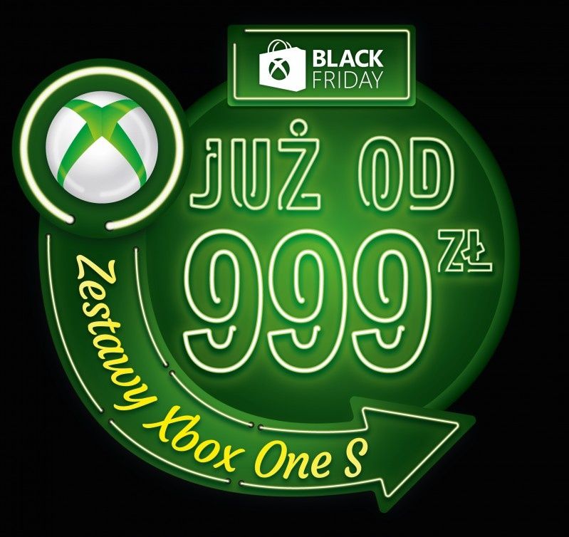 Konsola Xbox One S z grą już od 999 zł. Microsoft prezentuje oferty handlowe z okazji Czarnego Piątku
