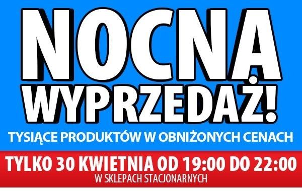 Nocna wyprzedaż do -50% w sklepach Media Expert