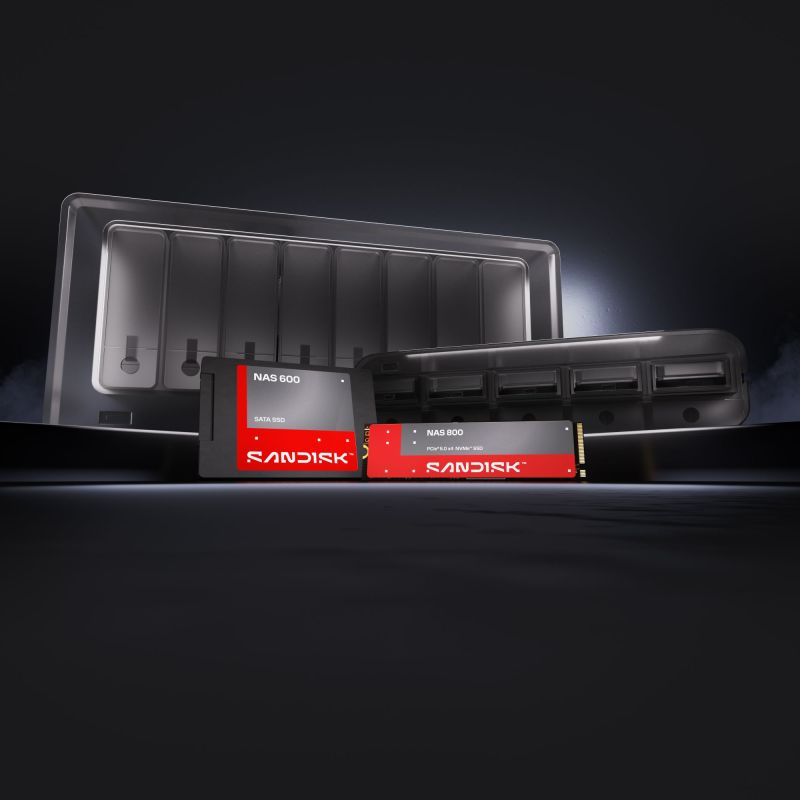 Sandisk prezentuje dyski SSD SANDISK NAS – szybkie i wytrzymałe rozwiązania dla zaawansowanych użytkowników i małych firm