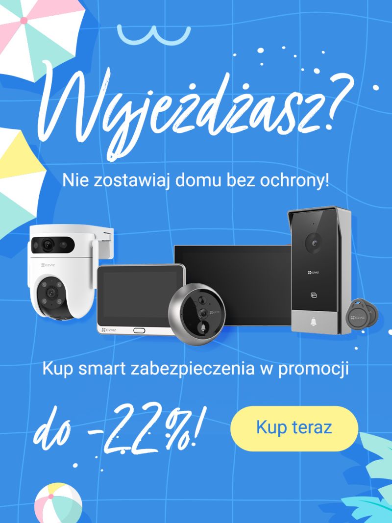 Letnia oferta EZVIZ: wybrane kamery i wideodomofony w niższych cenach!