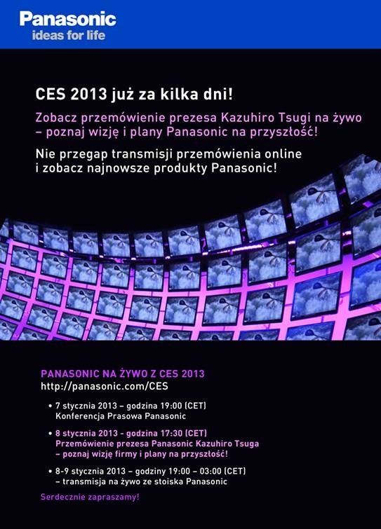 CES 2013 na żywo online - Panasonic