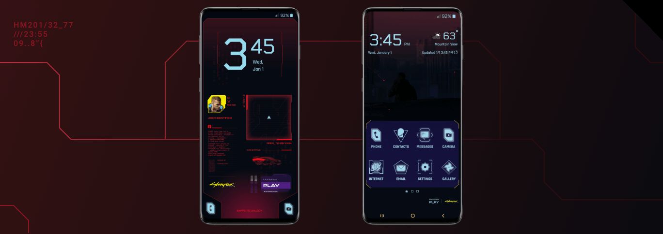 Play wspólnie z CD PROJEKT RED przygotował darmowy motyw na smartfony dla fanów gry Cyberpunk 2077