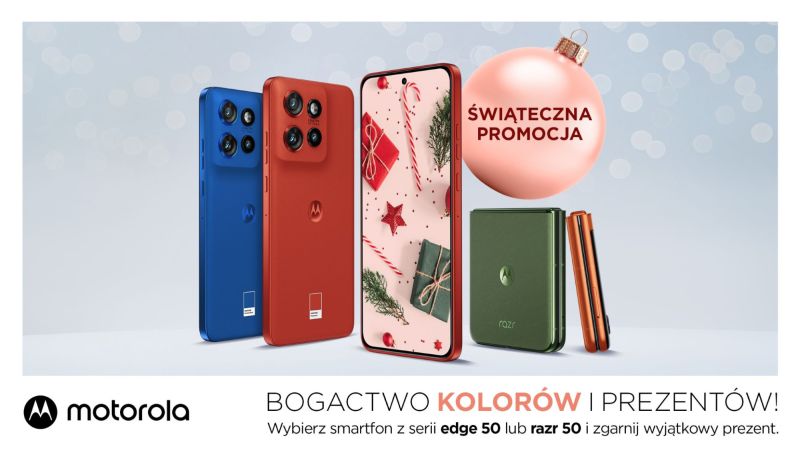 Motorola sypie prezentami na święta. Kup smartfon i odbierz słuchawki lub voucher Moliera2