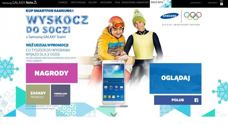 Wyskocz do Soczi z Samsungiem - promocja