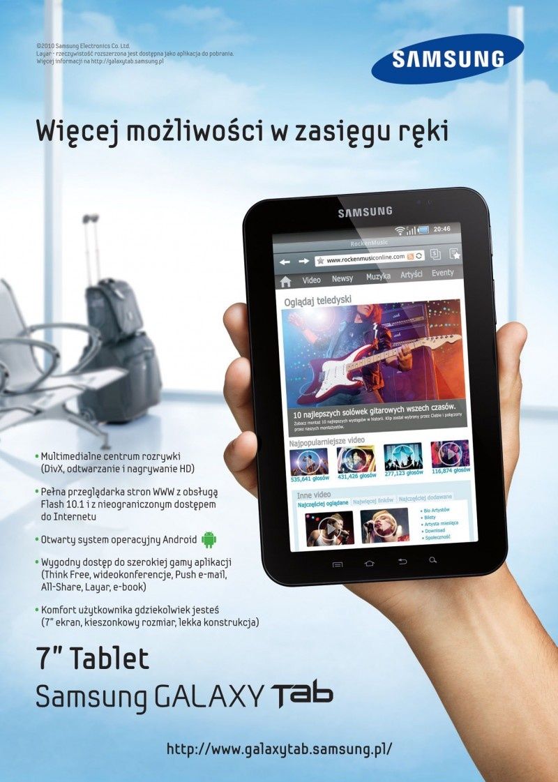 Rusza kampania reklamowa Samsung Galaxy Tab