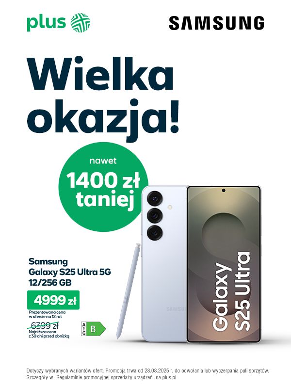 Seria Samsung Galaxy S25 w supercenach w Plusie