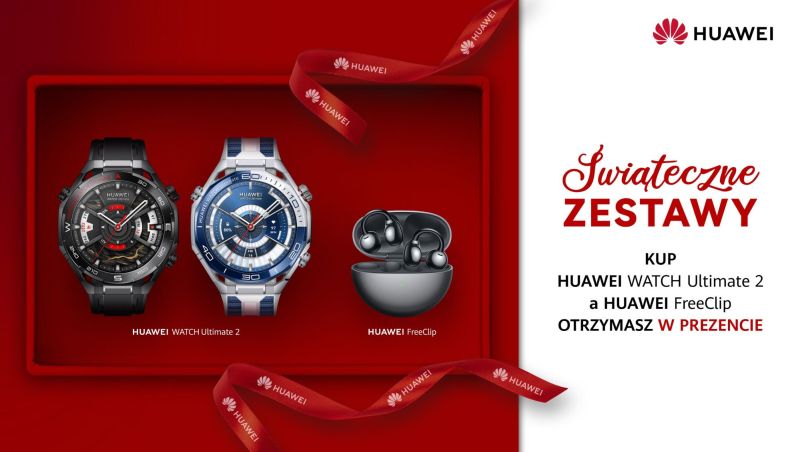 PRICE ALERT: Limitowana oferta na HUAWEI WATCH Ultimate 2 i HUAWEI FreeClip!