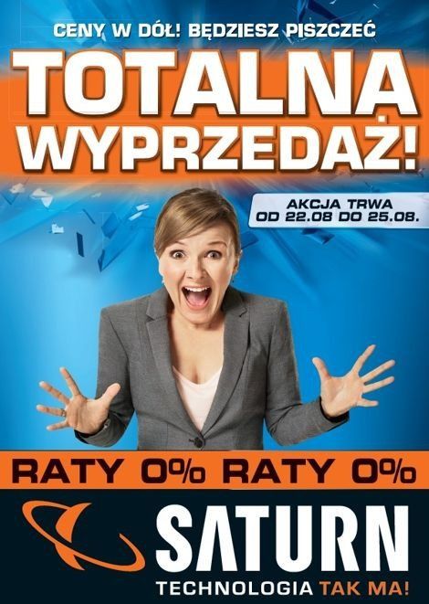 Totalna wyprzedaż w SATURNIE