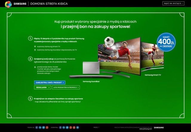 Samsung wspiera miłośników sportu