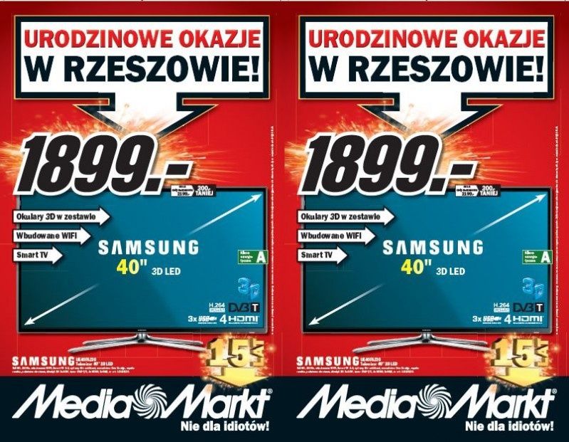 Urodzinowa oferta w Media Markt Rzeszów