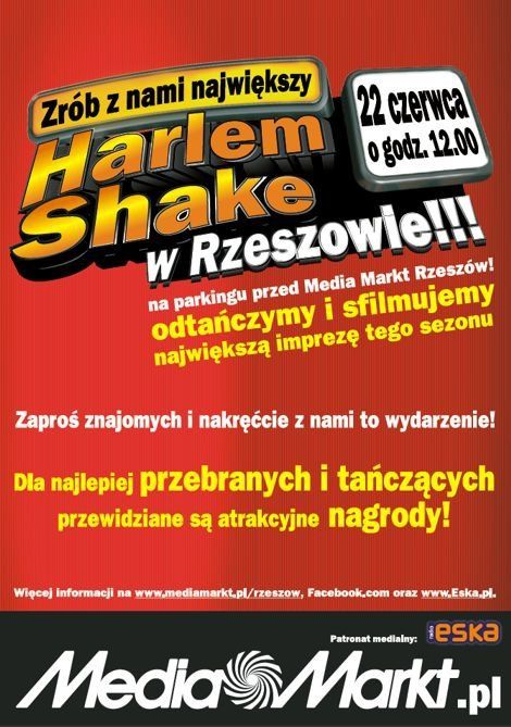 Nadciąga największy Harlem Shake w Rzeszowie!