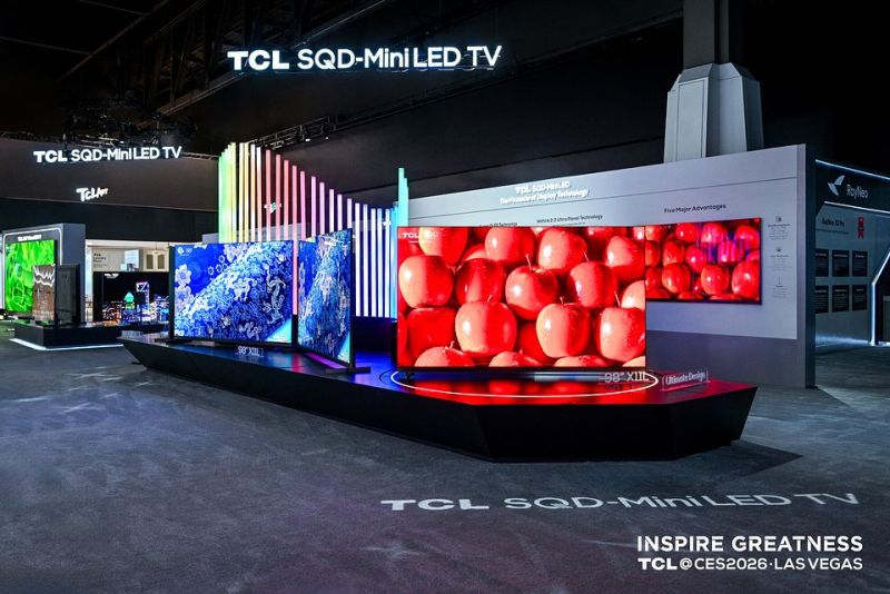 CES 2026: TCL stawia na SQD-Mini LED – telewizory gotowe na wymagające HDR