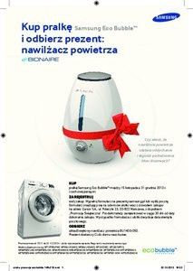 Kup pralkę Samsung Eco Bubble i odbierz w prezencie nawilżacz powietrza