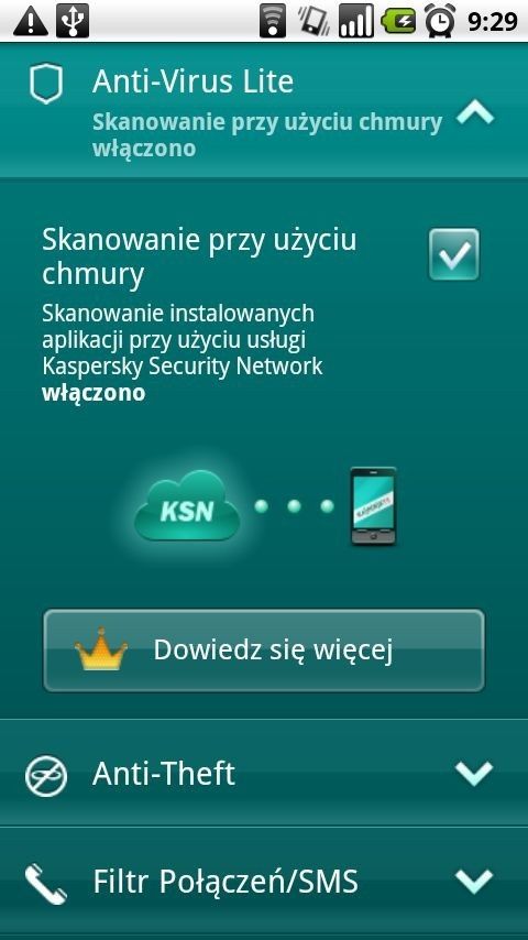Kaspersky Mobile Security Lite - bezpieczny smartfon