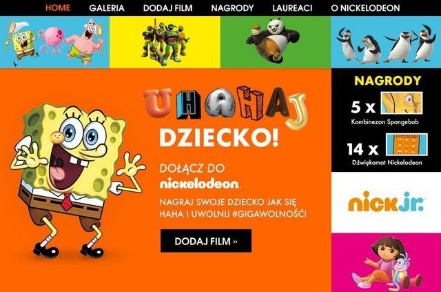 „Uhahaj dziecko” - konkurs Netii i nadawcy Nickelodeon i Nick Jr.