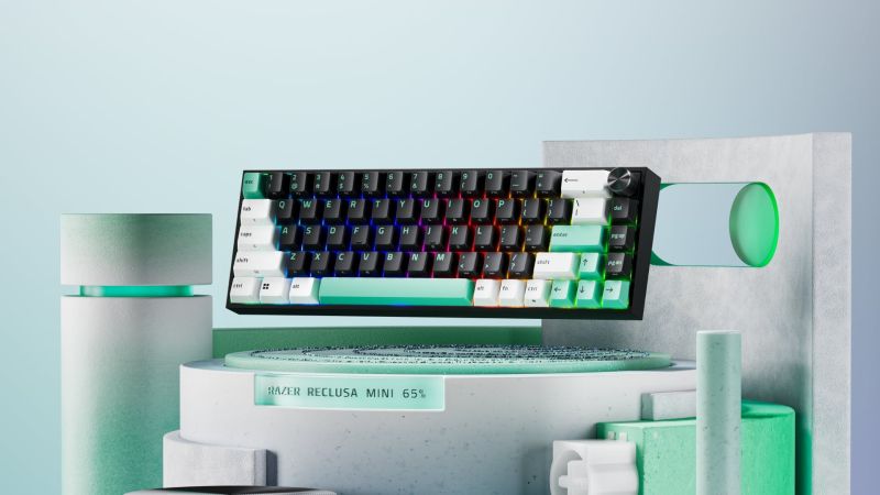 Razer Reclusa Mini 65% – magnetyczne przełączniki, 8000 Hz i swoboda personalizacji