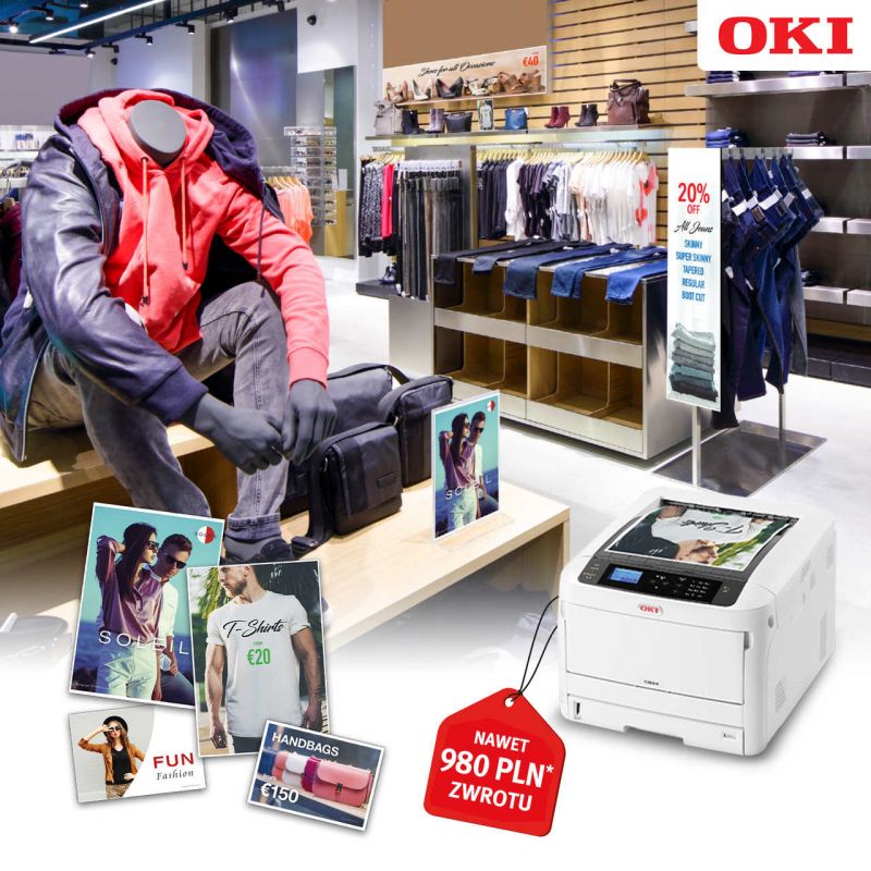 Zapewnij dobre oznakowania w sklepie dzięki drukarkom A3 firmy OKI z serii C800
