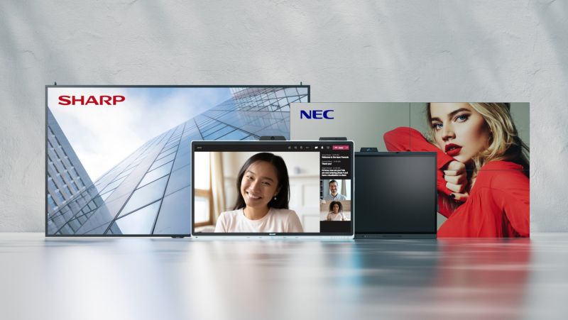 Połączenie dwóch sił: marki Sharp i NEC  w rozszerzonym portfolio Sharp NEC Display Solutions