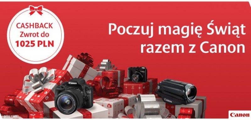 Canon CashBack: dodatkowy produkt w świątecznej promocji 