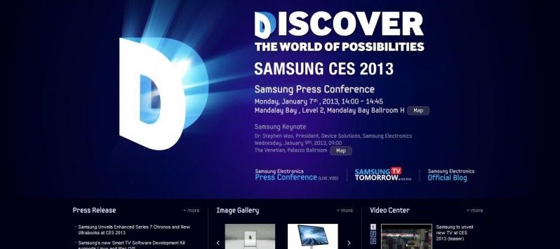 CES 2013 na żywo online - Samsung