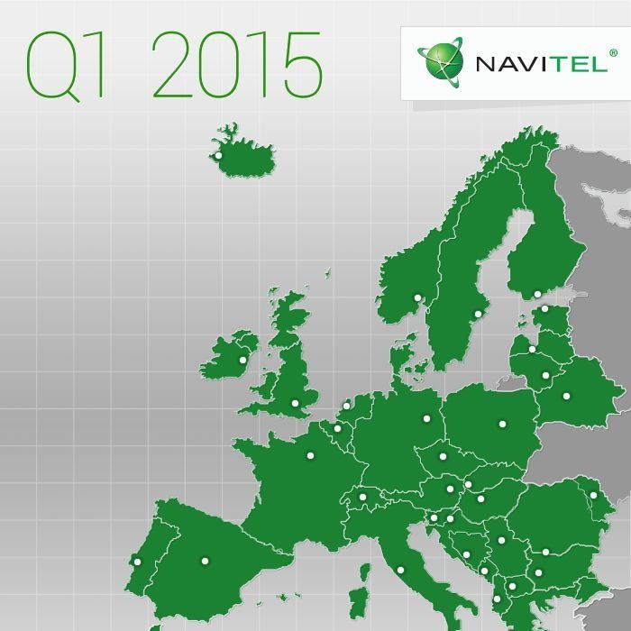 NAVITEL aktualizuje mapę Europy Q1 2015