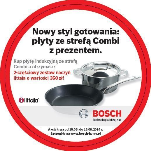 Zakup płyty indukcyjnej Bosch nagradzany wyjątkowym prezentem