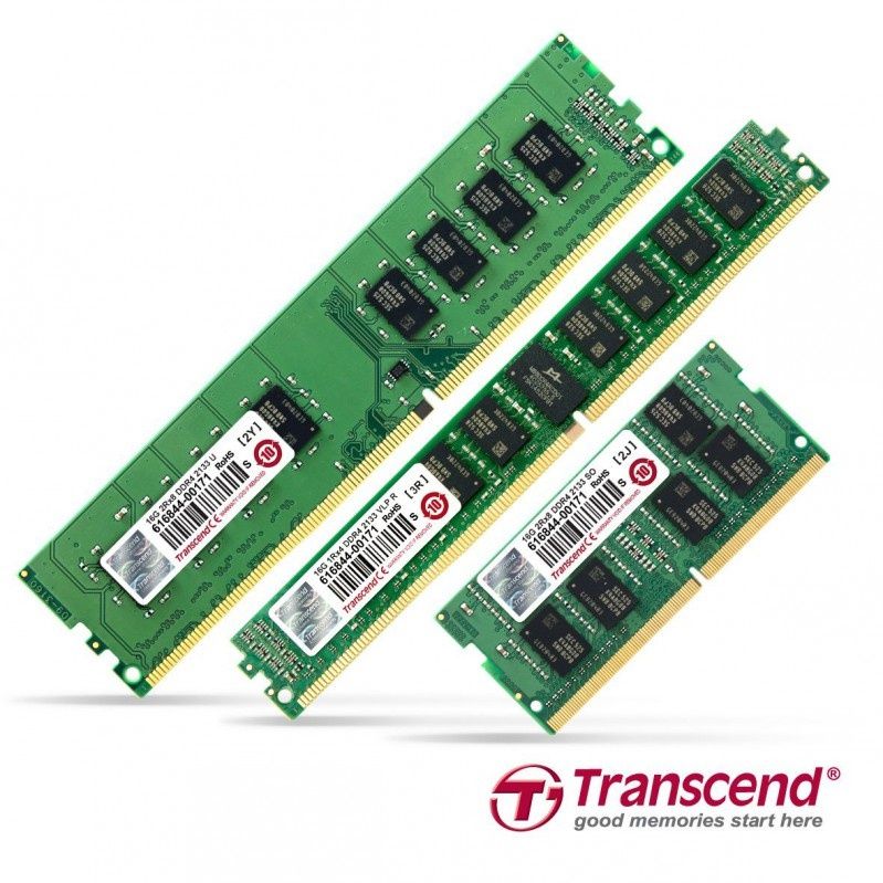 Moduły pamięci TRANSCEND DDR4 DRAM do zastosowań profesjonalnych
